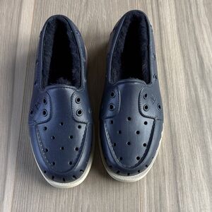 NWOT Sperry Women's Navy Authentic Float Cozy Boat Sneakers Size 7